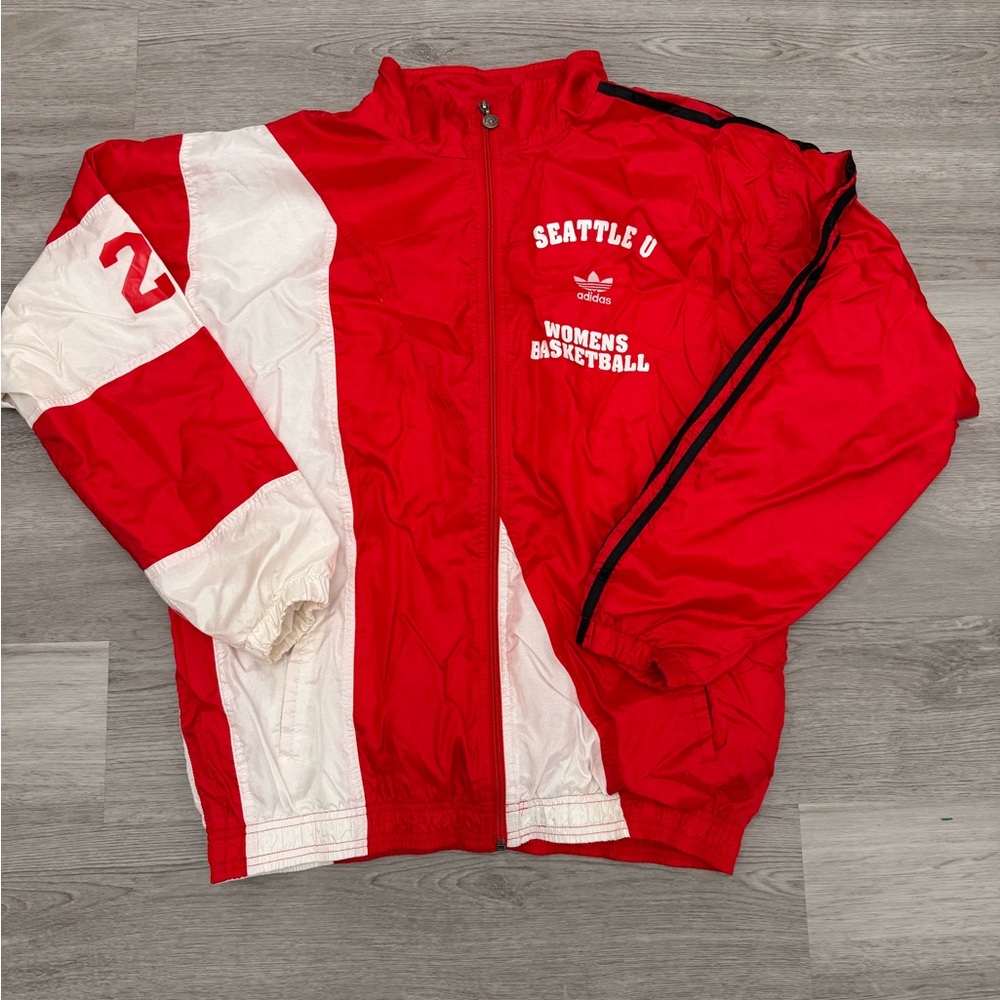 Seattle University Redhawks team issues adidas Embroidered Pullover Jacket L
